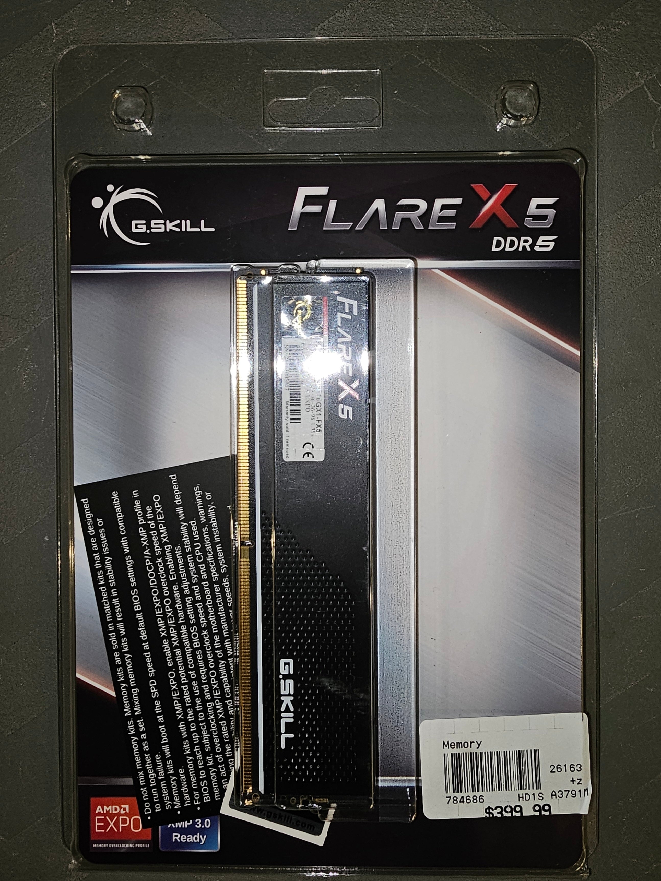 G.SKILL 16GB DDR5-6000 Single Channel