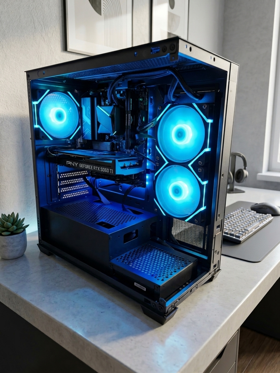 Requiem - Ryzen 5 9600X / 5060TI 8GB / 2TB GEN5 NVME / 2TB HDD / WiFi 6 & BT / Win 11